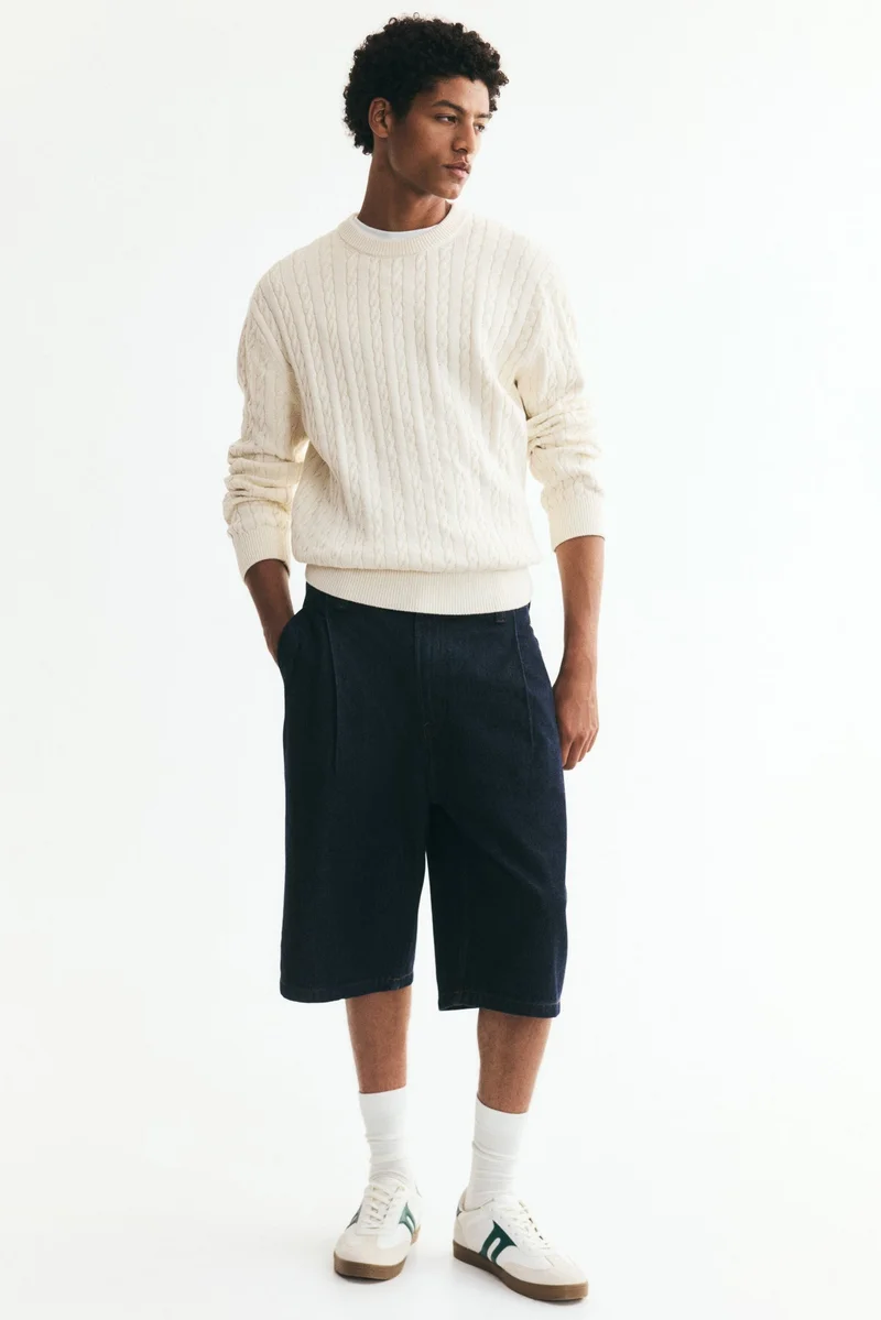 H&M Regular Fit Cable-knit jumper