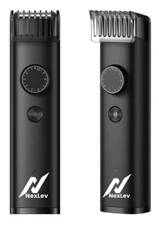NexLev Beard Trimmer| 90min Run Time| 40 Length Settings| 0.5mm Precision| Washable Stainless Steel Blades| Copper Motor| USB Type-C| IPX7 Waterproof| Travel Lock| 2 Beard Comb| 1 Year Warranty |TM-01 - Image 1