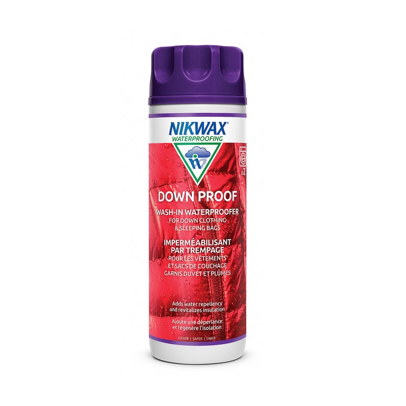 Nikwax Down Proof Wash-In Waterproofing Restores DWR Water Repellency to Down Filled Jackets, Outerwear, Vests, Sleeping Bags, Quilts, and Bedding, Revitalizes and Protects Insulation and Loft - Image 1