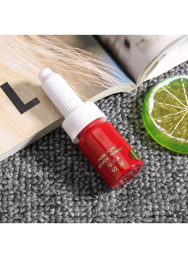 Thoraya - Semi permanent Tattoo Ink Natural Plant Lip Eyebrow Eyeliner Tattoo Pigment Longlasting Ink Red - Image 1