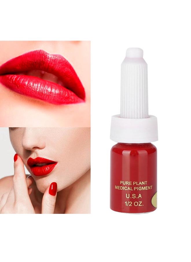 Thoraya - Semi permanent Tattoo Ink Natural Plant Lip Eyebrow Eyeliner Tattoo Pigment Longlasting Ink Red - Image 1