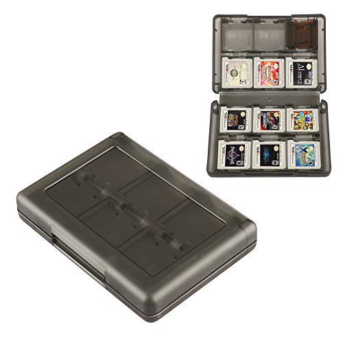 Xahpower 3DS Game Holder Card Case, 28-in-1 Game Holder Card Case Compatible with Nintendo NEW 3DS / NEW 3DS XL / 3DS / 3DS XL / DSi / DSi XL / DS / NEW 2DS /NEW 2DS XL / 2DS/ 2DS XL Catridge Storage Box (Black) - Image 1