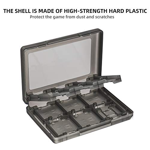 Xahpower 3DS Game Holder Card Case, 28-in-1 Game Holder Card Case Compatible with Nintendo NEW 3DS / NEW 3DS XL / 3DS / 3DS XL / DSi / DSi XL / DS / NEW 2DS /NEW 2DS XL / 2DS/ 2DS XL Catridge Storage Box (Black) - Image 2