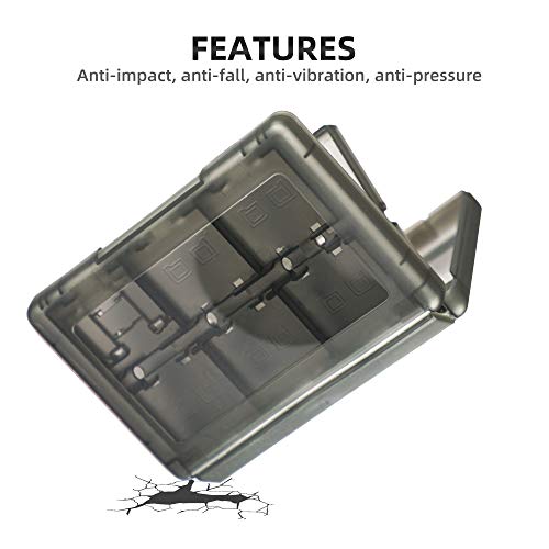 Xahpower 3DS Game Holder Card Case, 28-in-1 Game Holder Card Case Compatible with Nintendo NEW 3DS / NEW 3DS XL / 3DS / 3DS XL / DSi / DSi XL / DS / NEW 2DS /NEW 2DS XL / 2DS/ 2DS XL Catridge Storage Box (Black) - Image 4