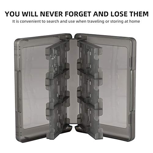 Xahpower 3DS Game Holder Card Case, 28-in-1 Game Holder Card Case Compatible with Nintendo NEW 3DS / NEW 3DS XL / 3DS / 3DS XL / DSi / DSi XL / DS / NEW 2DS /NEW 2DS XL / 2DS/ 2DS XL Catridge Storage Box (Black) - Image 5