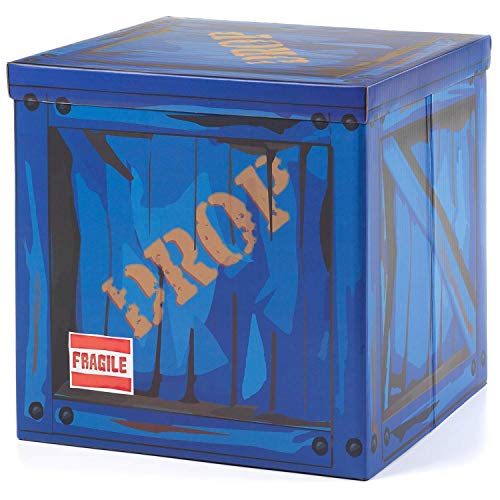CAMP LINER Loot Drop Box – Large 14”x14”x14” Cardboard Box | Fun Party Decor & Storage Cube, Easy Assembly - Image 1