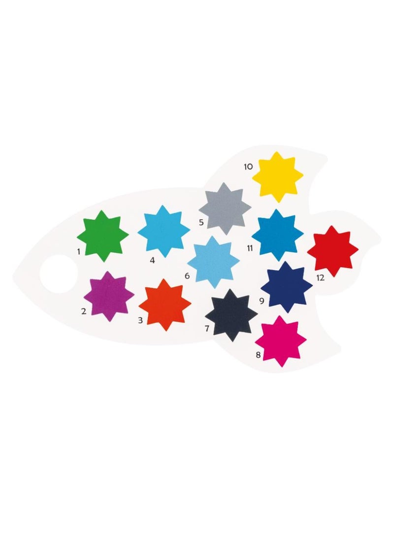 Floss & Rock - Floss & Rock Space Paint by Numbers – Kids Painting Activity Set with Space-Themed Design, Includes Paints & Brush, Creative Arts & Crafts Kit - Image 1