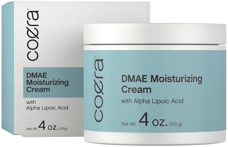 Coera DMAE Moisturizing Cream  4 oz  with Alpha Lipoic Acid  Hydrating  Firming for Skin  Face  Free of Parabens SLS and Fragrances
