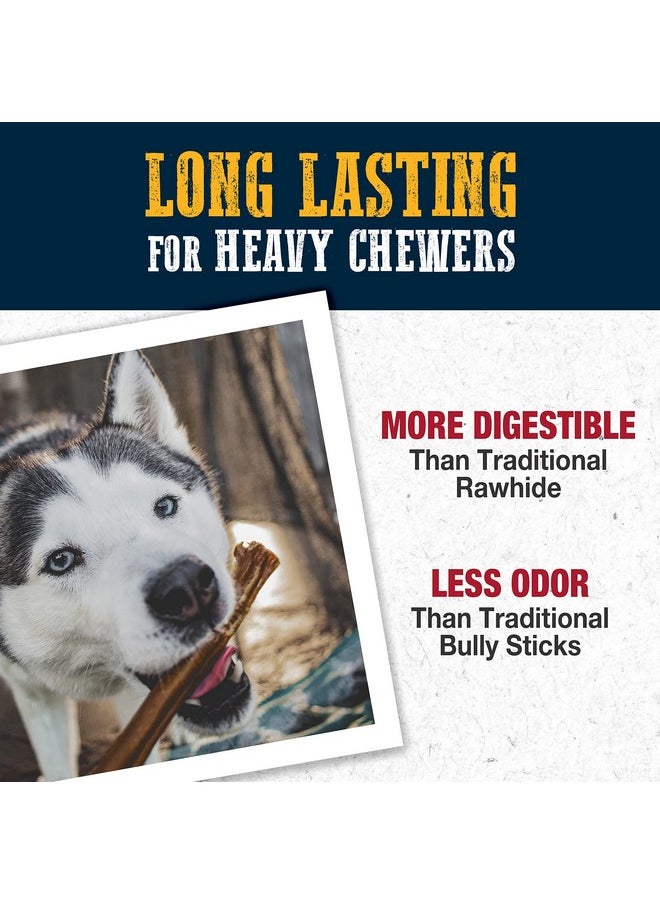 Cadet Bully Hide Sticks For Small, Medium And Large Dogs  AllNatural Beef Pizzle, High Protein, Low Fat, LongLasting, Grain & RawhideFree Dog Chews For Aggressive Chewers, Large (7 Count)  - Image 4