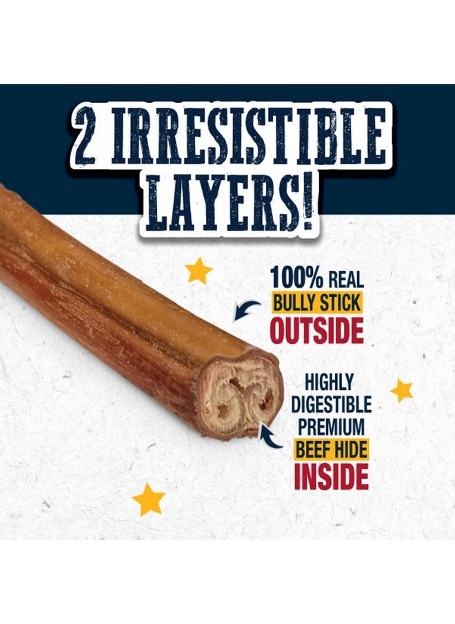 Cadet Bully Hide Sticks For Small, Medium And Large Dogs  AllNatural Beef Pizzle, High Protein, Low Fat, LongLasting, Grain & RawhideFree Dog Chews For Aggressive Chewers, Large (7 Count)  - Image 3