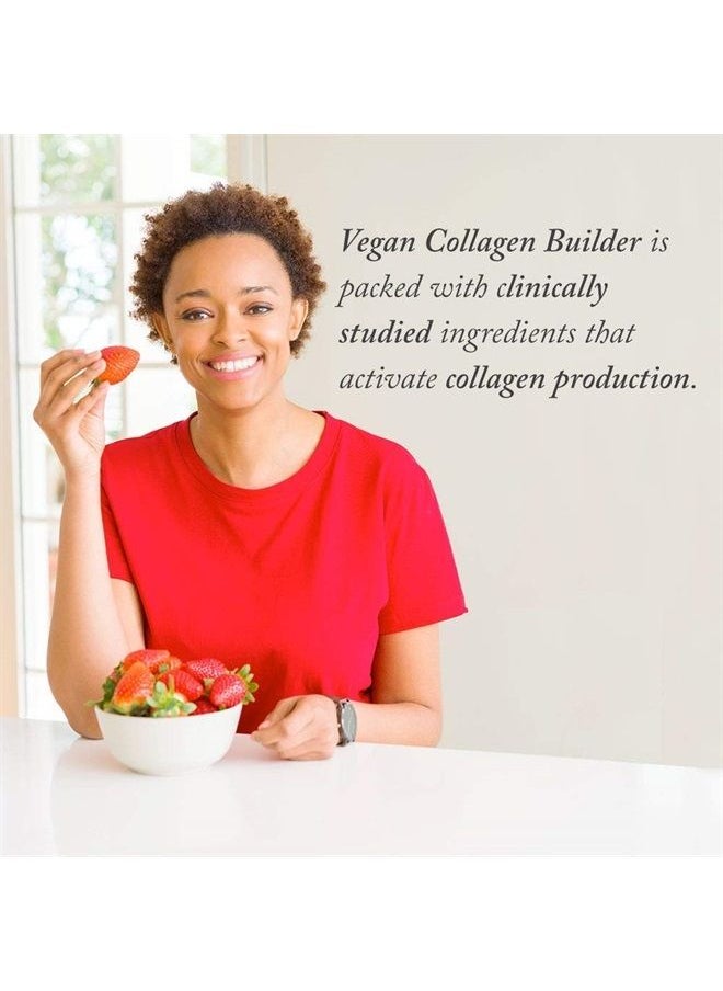 Purity Products - Vegan Collagen Builder - Organic Whole Foods Fruits + Veg, Silica, Lutein, Vitamin C, Biotin, Grape Seed - Amino Acids Glycine, Lysine + Proline Collagen Boosters - Once A Day - 30 Tablets - Image 1