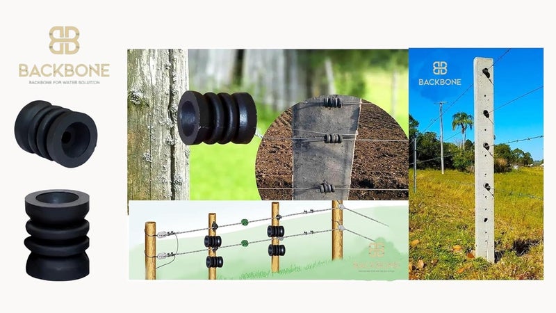 Backbone Reel Insulators for Electric Fence/Farm/Garden (Extra Long-Lasting) Reel Insulator for Zatka Machine Fencing/Electric Fence/Farm/Garden (Pack of 100) - Image 4