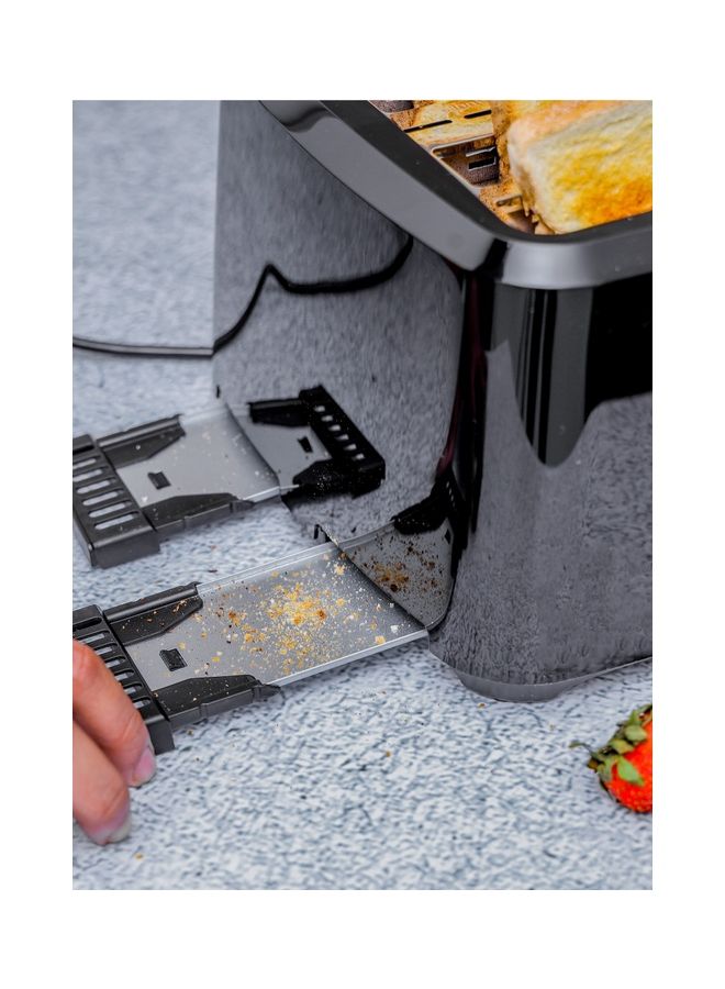 KRYPTON 4 Slice Slot Bread Toaster 1400 W KNBT6295 Black - Image 5