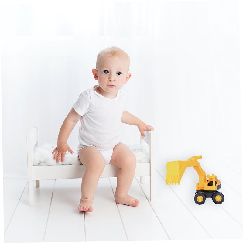 Medium Yellow Plastic Beach Excavator Sand Toy Car for Outdoor Fun and Early Learning - Image 5