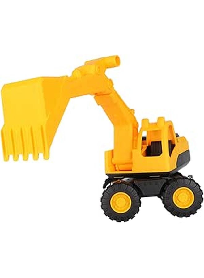 Medium Yellow Plastic Beach Excavator Sand Toy Car for Outdoor Fun and Early Learning - Image 1
