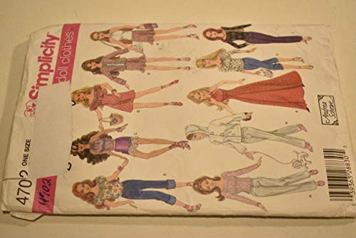 Simplicity 4702 Doll Going Out Clothing Sewing Pattern for Girls by Andrea Schewe, Size 11.5'' - Image 4