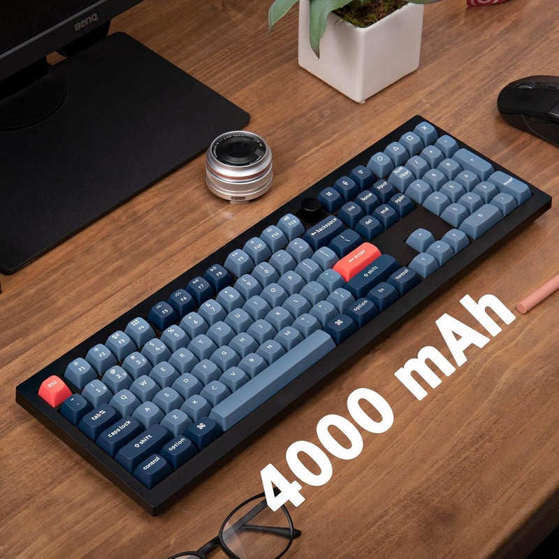 Keychron V6 Max Fullsize Custom Wireless Mechanical Keyboard - 2.4 GHz/Bluetooth/Wired, RGB Backlight, QMK/VIA Programmable, Hot-Swap Gateron Jupiter Banana Switch, PBT Keycaps for Mac and Windows - Image 3