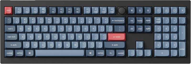 Keychron V6 Max Fullsize Custom Wireless Mechanical Keyboard - 2.4 GHz/Bluetooth/Wired, RGB Backlight, QMK/VIA Programmable, Hot-Swap Gateron Jupiter Banana Switch, PBT Keycaps for Mac and Windows - Image 1