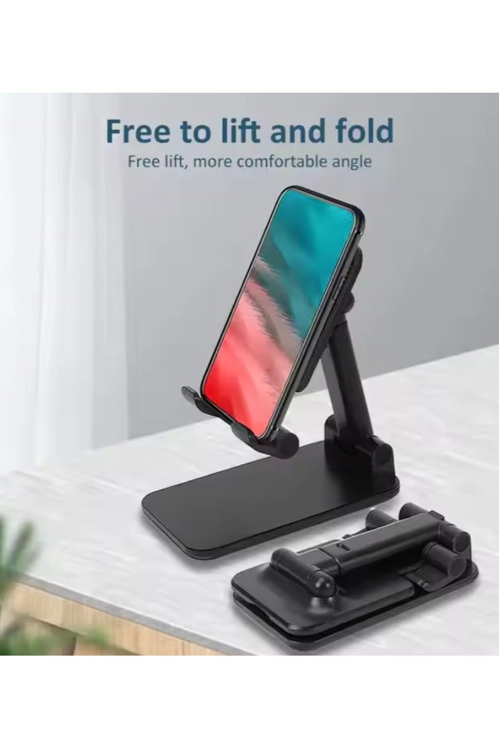 Folding Desktop Phone Stand Black - Image 2