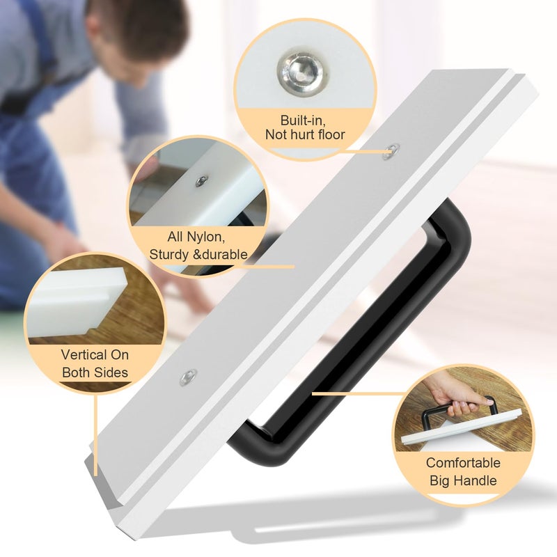 NAACOO Tapping Block For Vinyl Plank Flooring, Naacoo Tapping Block With Big Handle, Groove Design - Protects Your Flooring Tongues Or Edges From Damage During Wood Flooring Installation. - Image 3