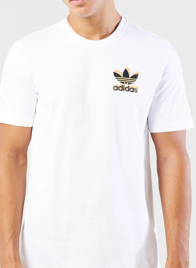 adidas Originals Graphics Fire Trefoil T-Shirt
