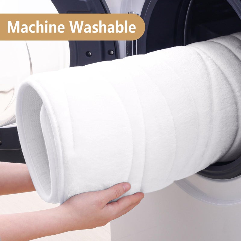 Buganda Memory Foam Bathroom Rug Mat 59x24  Extra Soft and Absorbent Bath Mats  Non-Slip and Machine Washable Bath Rugs for Bathroom Floor Tub and Shower  White - Image 4