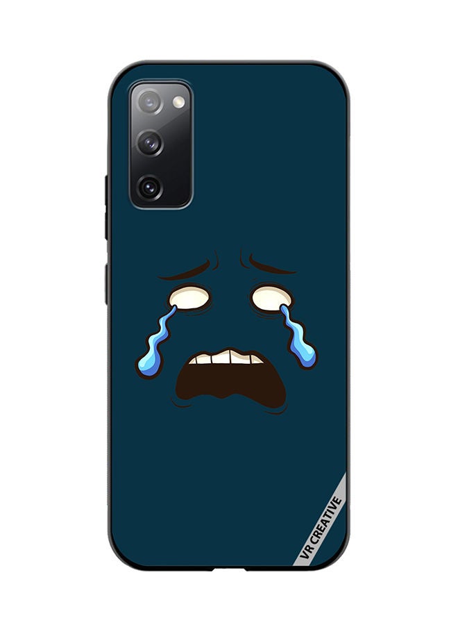 VR CREATIVE Protective Case Cover For Samsung Galaxy S20 FE 5G Crying Face Design Multicolour - Image 1