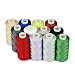 Simthread 12 Multi Colors 100 Cotton Sewing Thread 50s3 Thread for Quilting etc  550 Yards Each 12C02 - Image 2