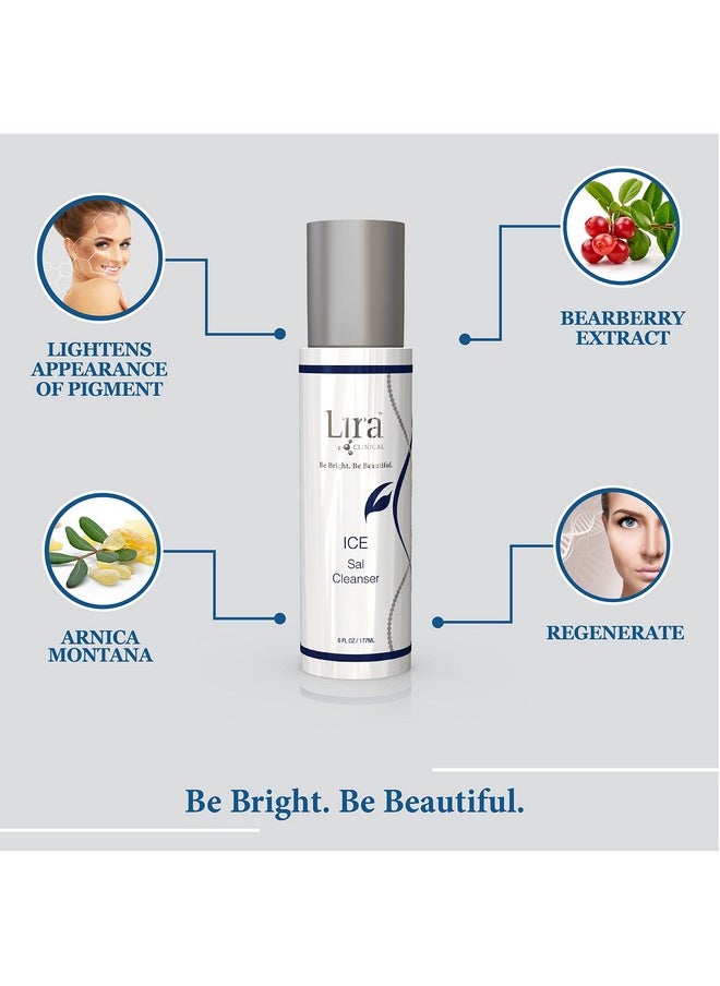 LIRA CLINICAL - Ira Clinical Ice Sal Cleanser Cooling Facial Cleanser For Acne Treatment With Salicylic Acid Mastiha Peptides & Plant Stem Cells Face Wash For Oily & Acneprone Skin 6 Fl Oz - Image 1