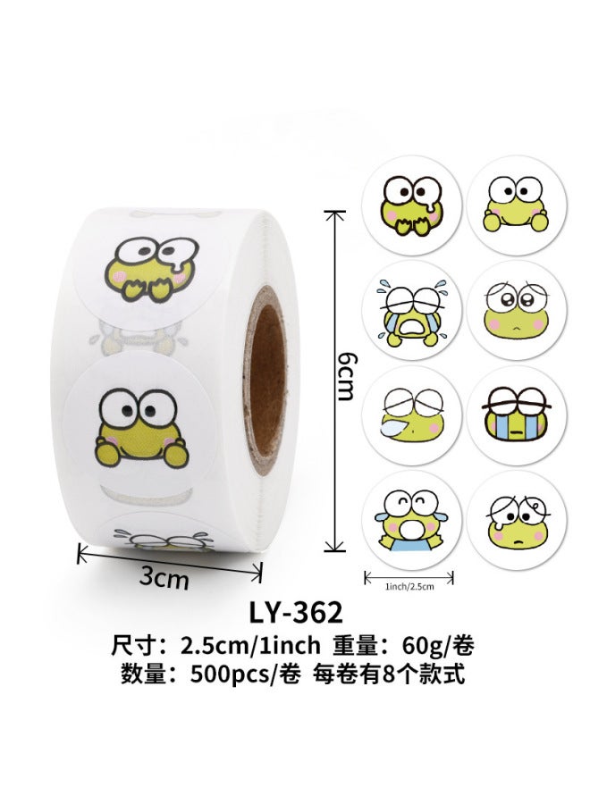 Liyuan Stickers Children's Women's Cute Sanrio Seal Stickers Student Goo Card Hand Account Material Roll Stickers Reward For Teachers - Image 1