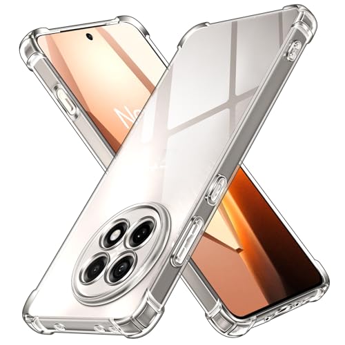 Lustree ustree Back Cover for OnePlus 13R 5G, Transparent TPU Shockproof Case with Four Corner Protection & Raised Camera Guard, Slim Protective Mobile Cover - Image 1