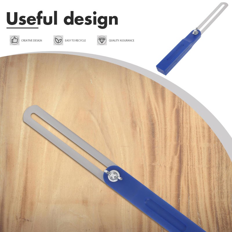 Multi Angle Adjustable Woodworking Ruler 10 Inch Blue Sliding Combination Measuring Tool - Image 4