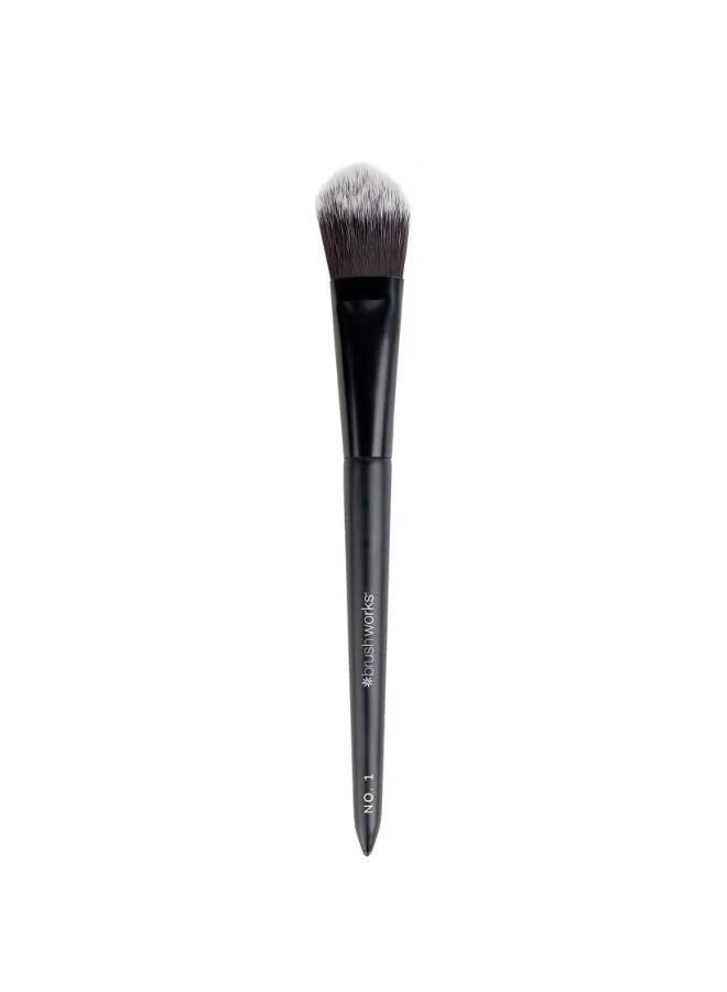 brushworks No. 1 Foundation Brush - Image 1