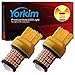 Yorkim Yorkim Ultra Bright T20 7440 7443 W21W Led Bulb Amber for Backup Reverse Light, Break Light, Tail Light, Turn Signal  - Image 2