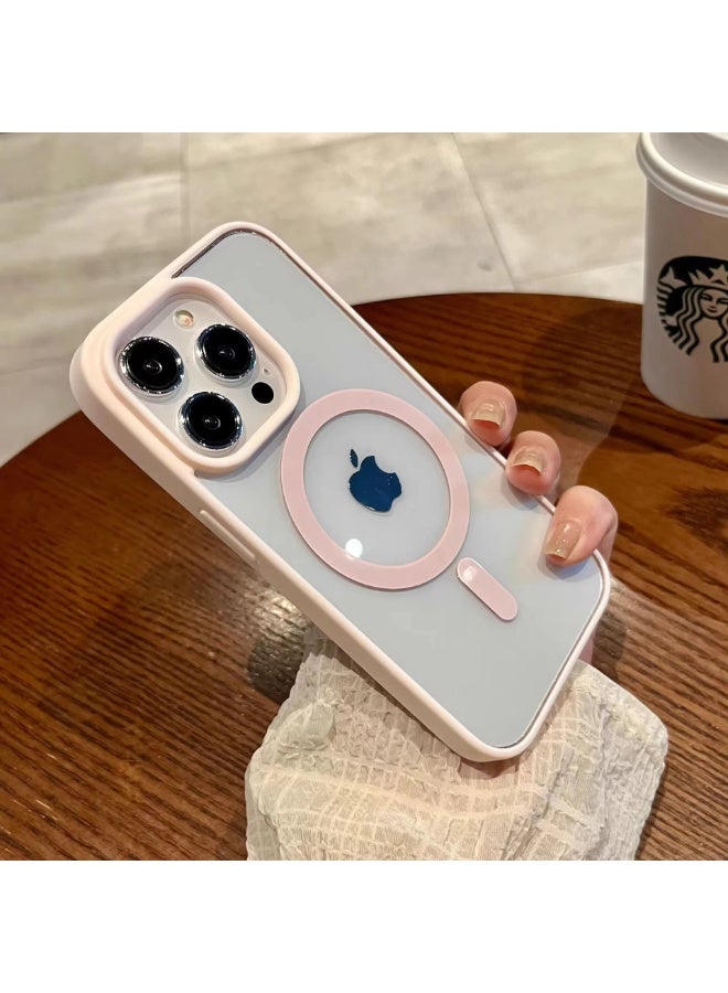 NIBEMINENT Macaron Protection Case With Magsafe For iPhone 16 Plus, Pink
