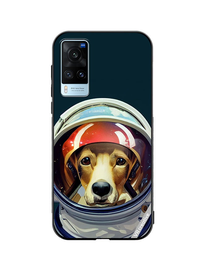 VR CREATIVE Protective Case Cover For Vivo X60 An Astronaut Dog In A Spacesuit Is Ready For Space Flight Design Multicolour - Image 1