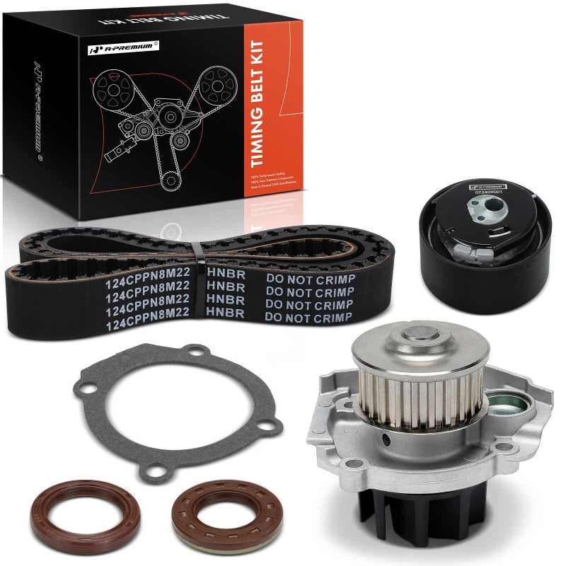 طقم سير توقيت المحرك APremium مع مضخة مياه متوافق مع سيارات دودج فيات دارت 20132016 500 20122017 500L 20142017 SOHC 14L