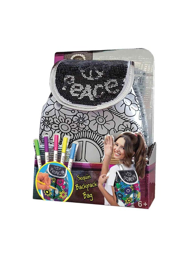 FASHION TIME Fashion Time Reversible Sequins Backpack  - Image 3