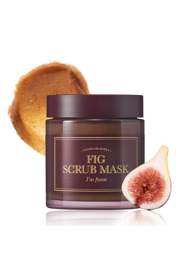 I'M FROM [I'M FROM] Fig Scrub Mask 120g, exfoliating, moisturizing mask, korean exfoliator, organic skin care  - Image 1