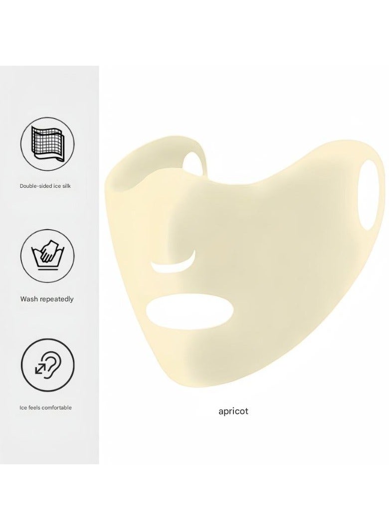 Goolsky Summer Sunshade Face Cover New Ice Silk Mask for Women UV Protection Thin Breathable Face Scarf Ear Loop Design  - Image 3