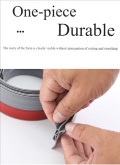 Healife Door draft strip, six holes 5 cm wide and 100 cm long under door sealing strip, suitable for door sweeps on internal and external doors, door bottom draft strip, dustproof soundproofing and weather stripping, draft strip insulator - black  - Image 4