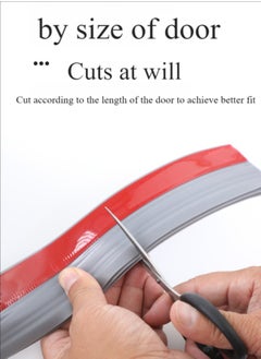 Healife Door draft strip, six holes 5 cm wide and 100 cm long under door sealing strip, suitable for door sweeps on internal and external doors, door bottom draft strip, dustproof soundproofing and weather stripping, draft strip insulator - black  - Image 5