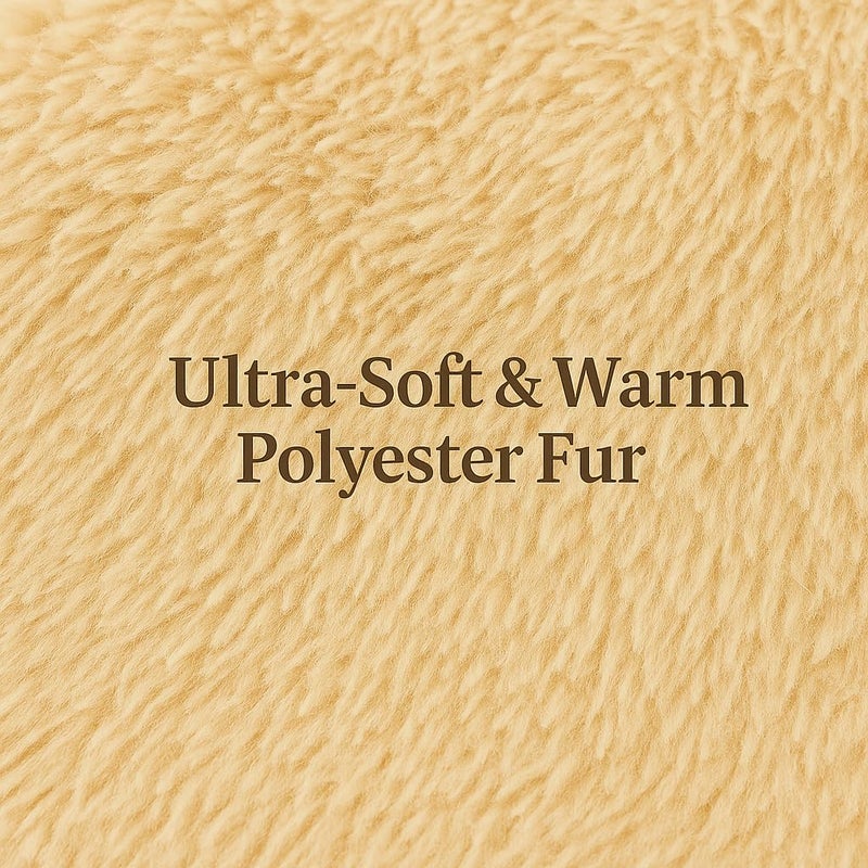 PawCloud Ultra Warm Dog Sweatshirt Teddy Print | Soft Polyester Fur Winter Wear for Pets | Lightweight, Cozy, Machine Washable Dog Winter Clothing | Off White - 3XL (XXXL) - 24 inch - Image 4