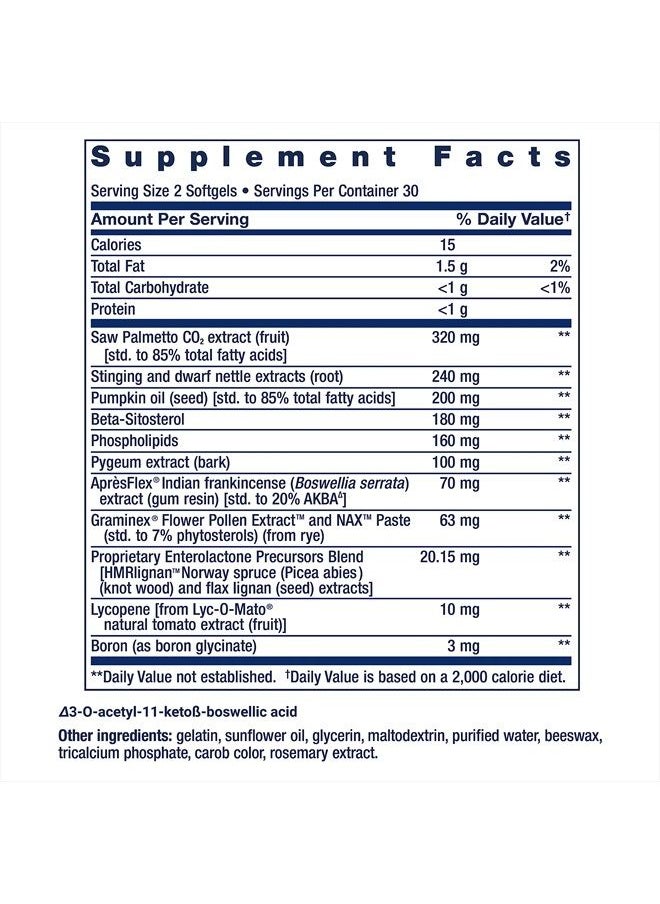 Life Extension Ultra Prostate Formula, 60 Softgels (Pack of 1)