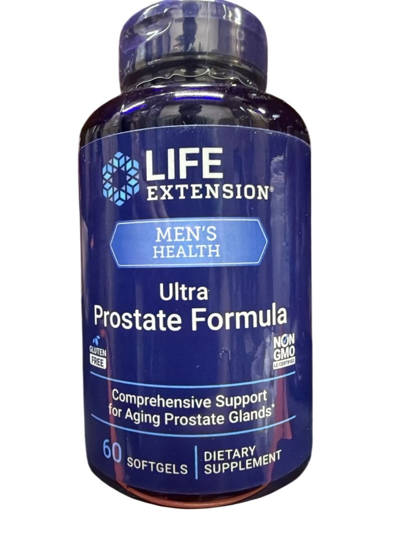 Life Extension تركيبة Ultra Prostate Formula من Life Extension، 60 كبسولة هلامية (عبوة واحدة) - Image 1