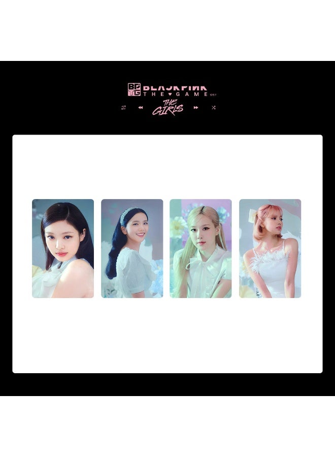 NIBEMINENT 4 Pcs Kpop BLACKPINK THE GIRLS OST Lomo Cards Card For Fans Collection Gifts - Image 1