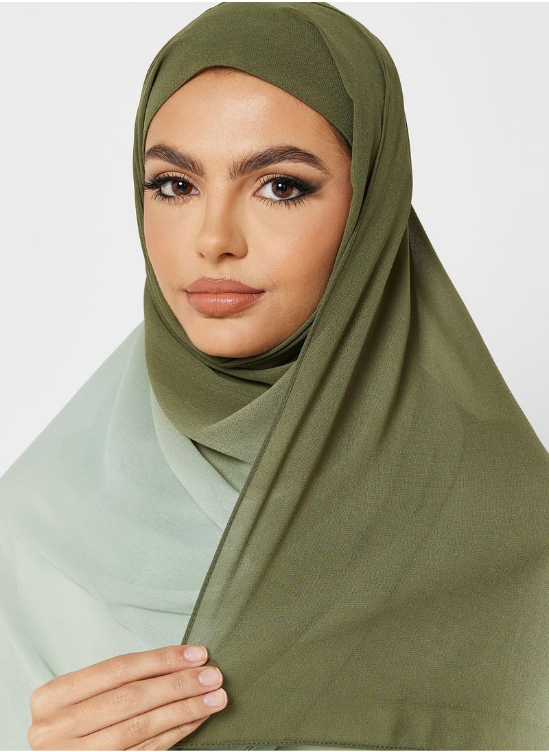 Khizana - Ombre Chiffon Hijab Scarf - Image 1