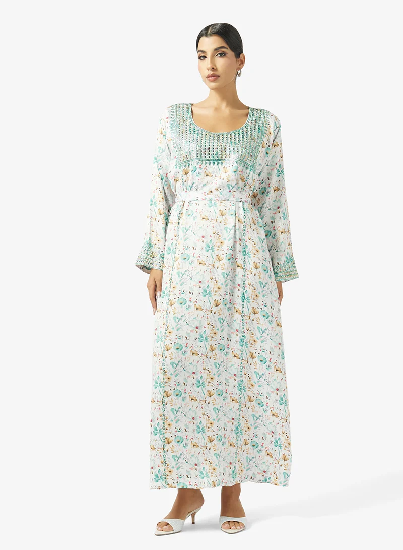 hayas closet Embroidery & Stonework  Jalabiya