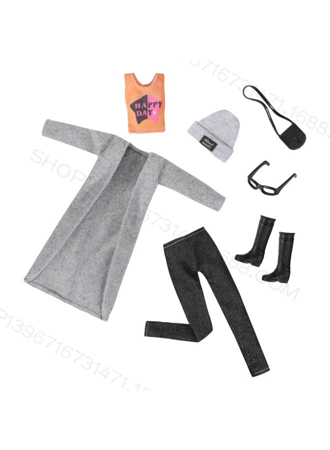 Foreign Trade New 30CM Doll Fashion Talent Anchor Series Windbreaker Coat Bobby 