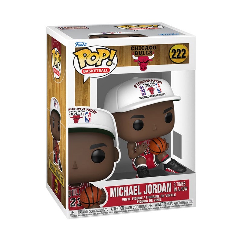 Funko Pop! Basketball: NBA Bulls - Michael Jordan (3 Times in a Row) - NBA - Collectable Vinyl Figure - Gift Idea - Official Merchandise - Toys for Kids & Adults - Image 2